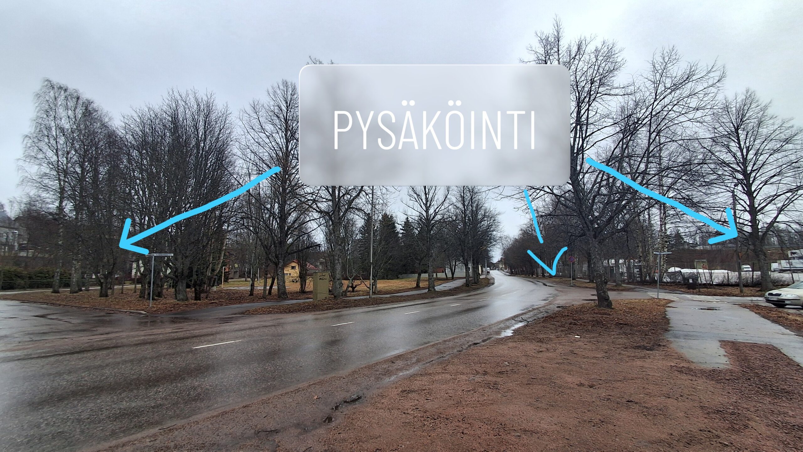OJES pysäköinti kadunvarteen